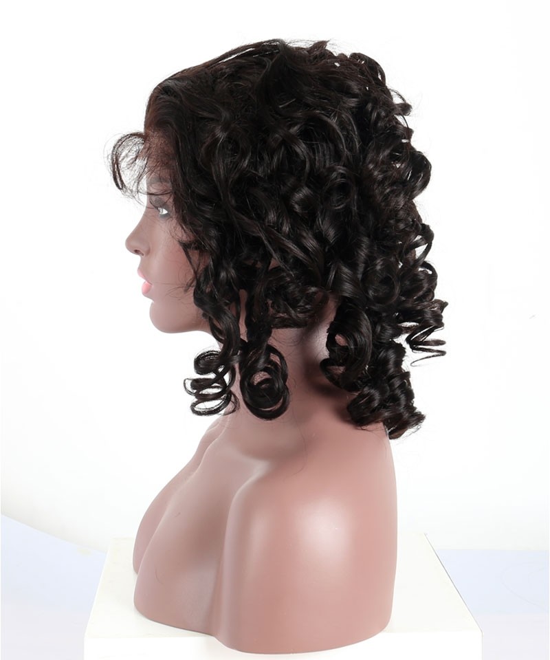 Lace Front Human Hair Wigs For Black Women Natural Pre Plucked 120 Density Egg Curly Brazilian 