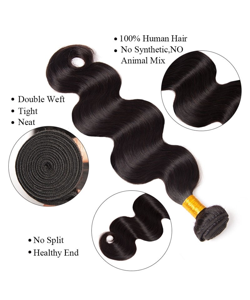 PHILIPERIC - Malaysian Virgin Hair Body Wave Lace Front Wig - PE003